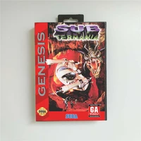 sub terrania usa cover with retail box 16 bit md game card for sega megadrive genesis video game console