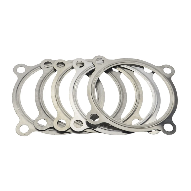 Top!-5PCS 3 Inch 4 Bolt SS 304 Turbo Exhaust Downpipe Flange Gasket for GTX30 GT30 GT35 GTX35 | Автомобили и мотоциклы