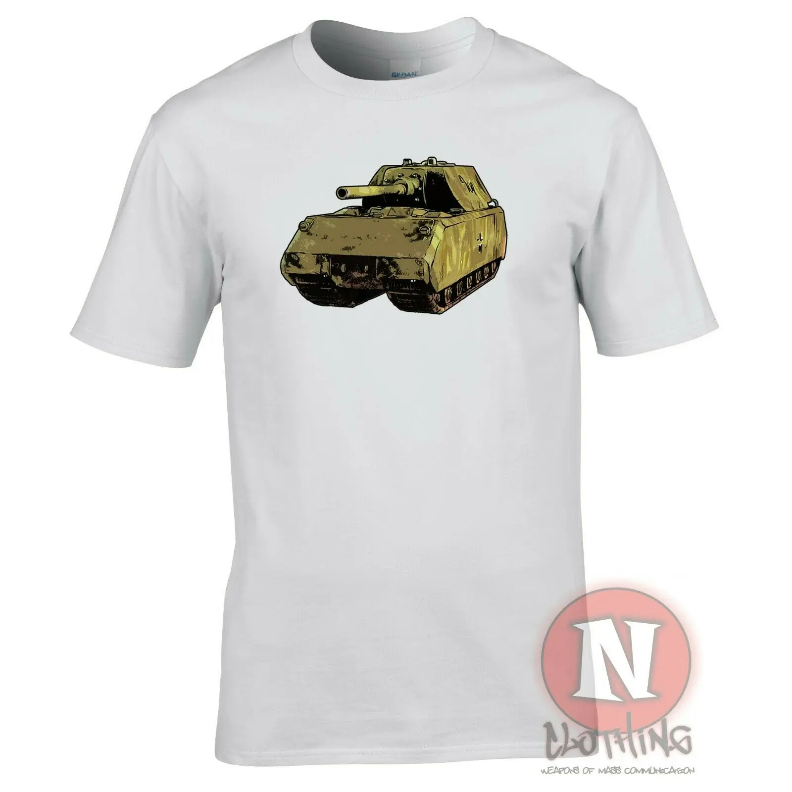 

Panzerkampfwagen 8 Maus WW2 Men T-shirt World Tanks Panzer German military armour