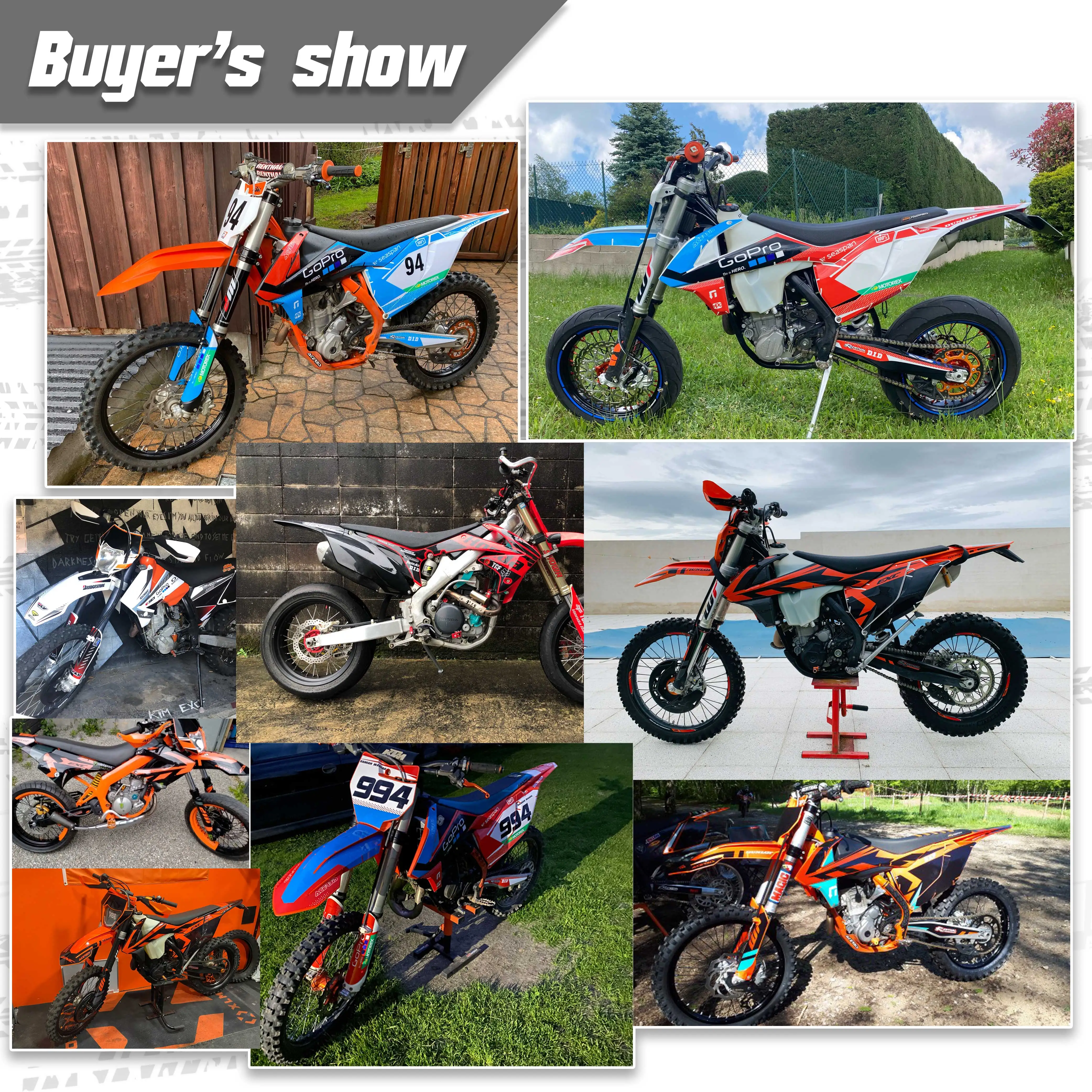 Набор наклеек MCHMFG для Husqvarna TC FC TX FX FS 2019 2021 TE FE 2020 2022 125 250 350 450 мотокроссовые гонки 3M