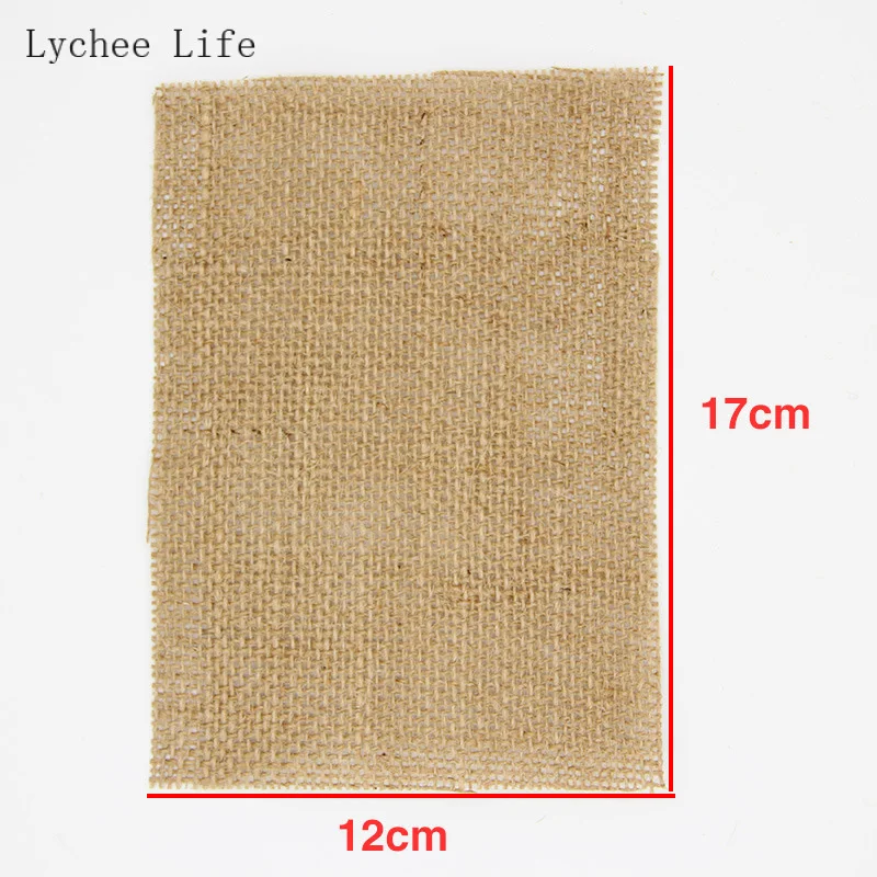 5Pcs/lot Natural Jute Thick Fabric For Vintage Table Mat DIY Sewing Craft Patchwork Handmade Materials | Дом и сад