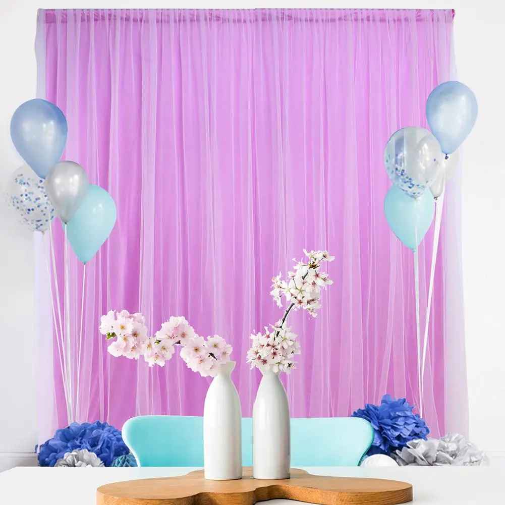 Тюль подвесной занавес для свадьбы вечерние завесы Свадебный сценический фон