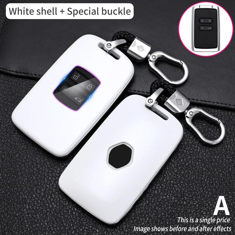 

Car Key Case For Renault Koleos Kadjar Scenic Megane Sandero Espace Clio Captur Kangoo Laguna Talisman Twingo Carbon Fibe Cover
