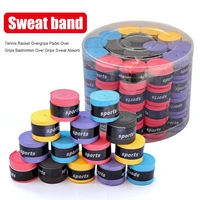 60pcslot tennis racket overgrips badminton sport fishing rods over grips sweat absorption handle wraps tapes sweatband