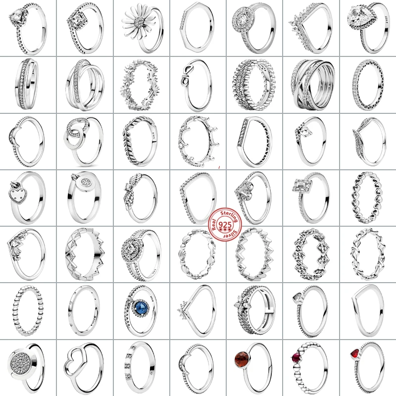 

Новинка, кольца из стерлингового серебра 925 пробы с цветочным искусственным цирконием для женщин, ювелирные изделия для помолвки, Подарок н...