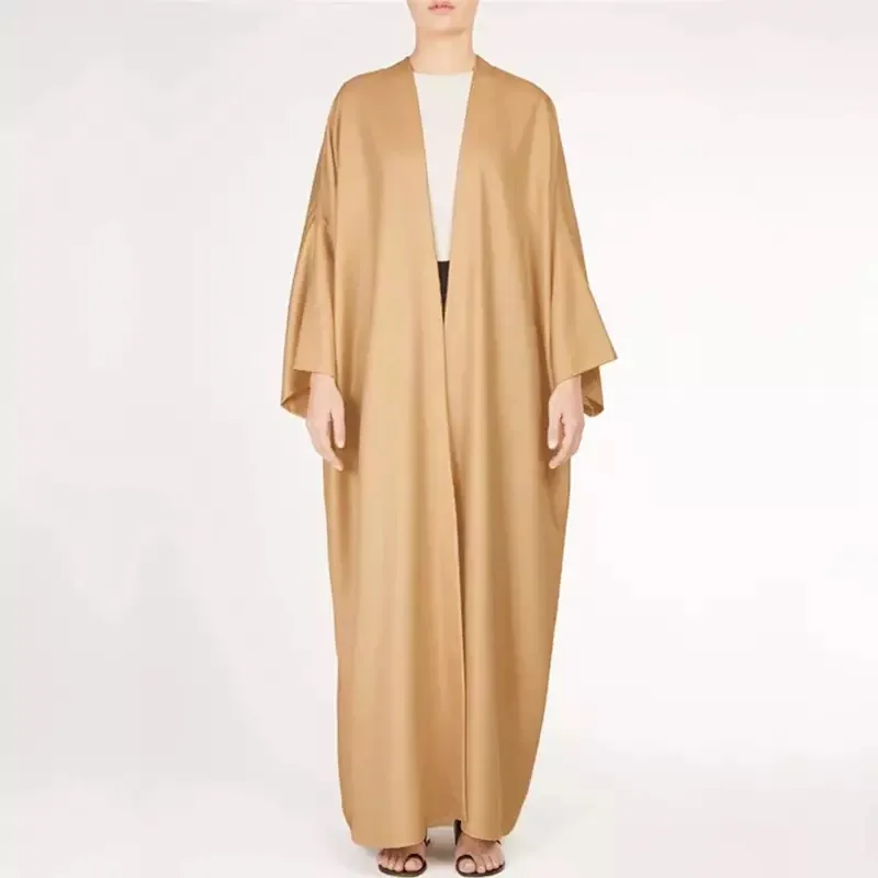 Кафтан Дубай абайя льняное турецкое кимоно кардиган халат мусульманский хиджаб платье Рамадан абайя кафтан исламское платье