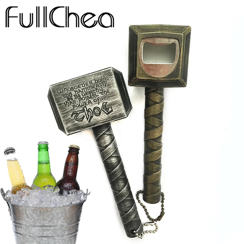 Пивной инструмент FullChea молоток Тора штопор в форме ключ для напитков открывалка