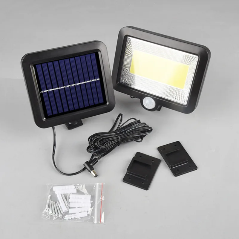 

LED Solar Powered Wall Light Outdoor Waterproof PIR Motion Sensor Lighting Park Courtyard Fence Street Garden Decoration Lamp