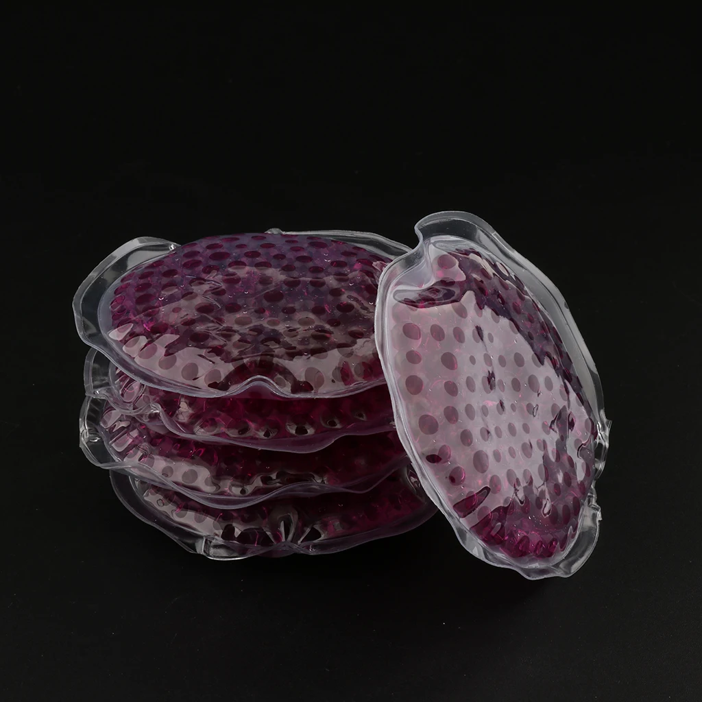 5 шт. многоразовая круглая гелевая морозильная маска с морозильной камерой для