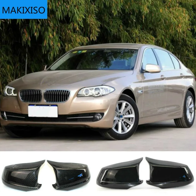 

Черные Зеркальные крышки подходят для Bmw 5 серии F10/F11/F18 Pre-Lci 11-13 зеркальные крышки Замена боковые зеркальные крышки задняя дверь крыло задняя...