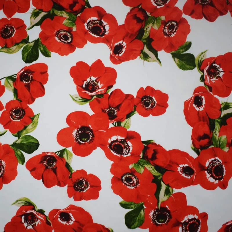 Морской анемон цветочная ткань хлопковая для летнего платья au metre bazin Rich getzner telas por