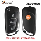 5 шт. Xhorse 3 кнопки XEDS01EN супер пульт дистанционного управления с чипом XT27 XT27A66 работает для VVDI2VVDI MINI Key Tool VVDI Key Tool Max