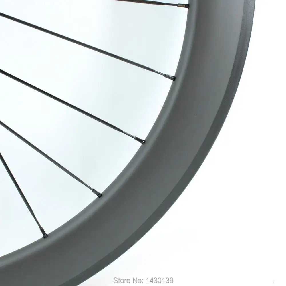 1pair New 700C 60mm clincher rims Road bike matte UD full carbon fibre bicycle wheelsets 20.5/23/25mm width aero spoke Free ship | Спорт и