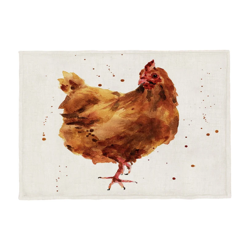 Роман курица скатерть петух Запуск индейки белый каменная комплект полиэстер