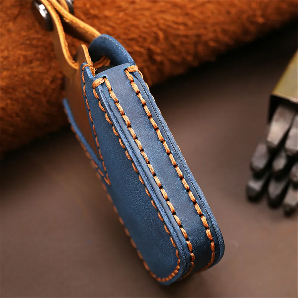 4 Buttons Blue Leather Key Fob Case Cover For Lexus IS250 ES240 ES350 RX270 RX350 RX300 Keyless Entry Remote Car Accessories | Автомобили