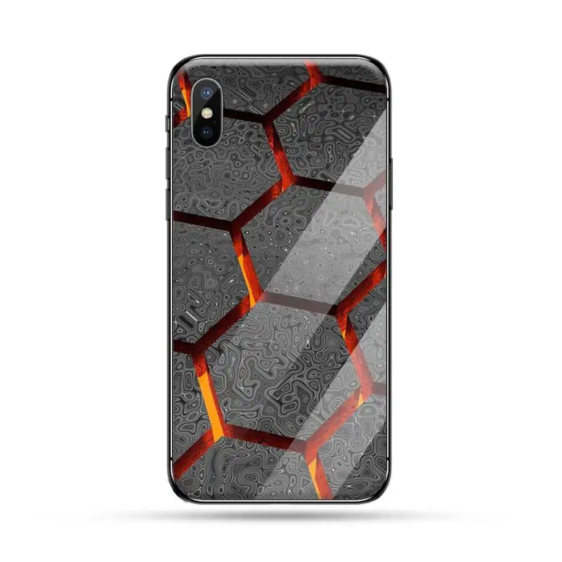 

Fashion plaid bright design Phone Case Tempered glass For iphone 6 6S 7 8 plus X XS XR 11 12 PRO MAX Mini