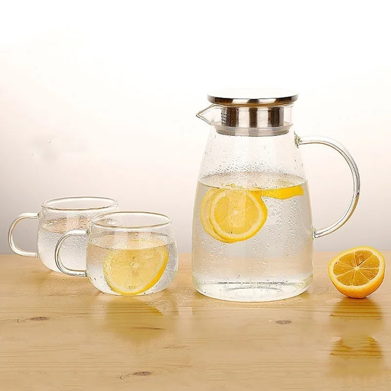 Высококачественный термостойкий холодный чайник стеклянный с подогревом летний