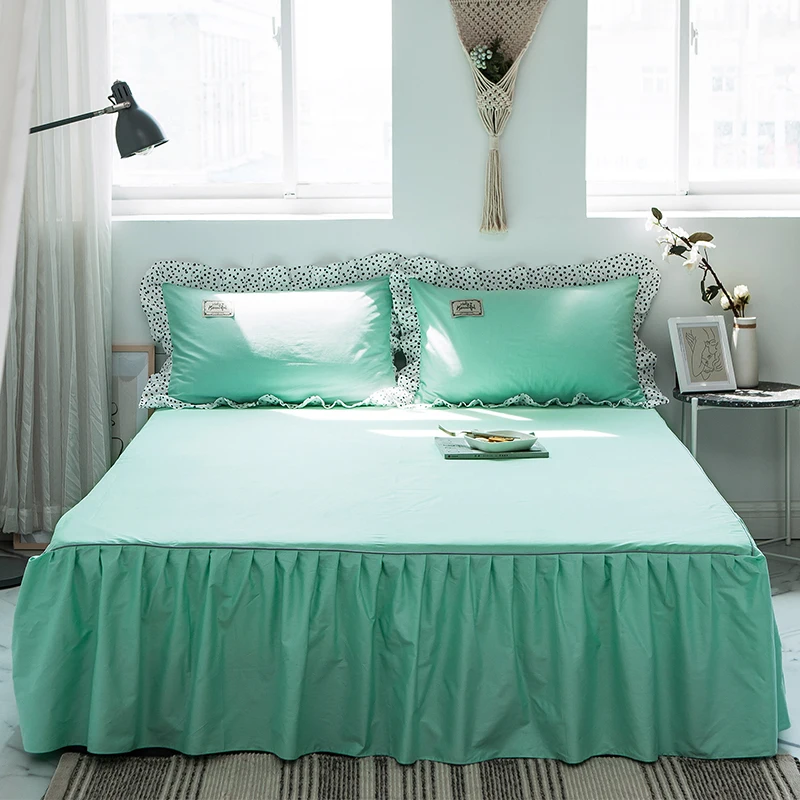 Скандинавский простой однотонный чехол для простыни из 100% хлопка приятный кожи