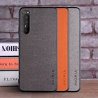 Чехол для Sony Xperia 1 iii coque, роскошный текстильный кожаный чехол, мягкий ТПУ Жесткий чехол для телефона из ПК для sony xperia 1 iii, чехол funda capa