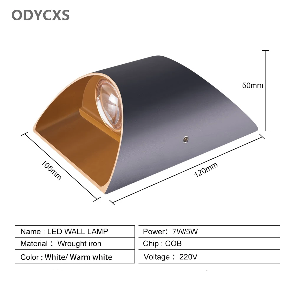 

Водонепроницаемая настенная лампа в стиле Юрта, 5 Вт, 7 Вт, 220 В, современные светодиодные лампы в скандинавском стиле с поверхностным креплен...