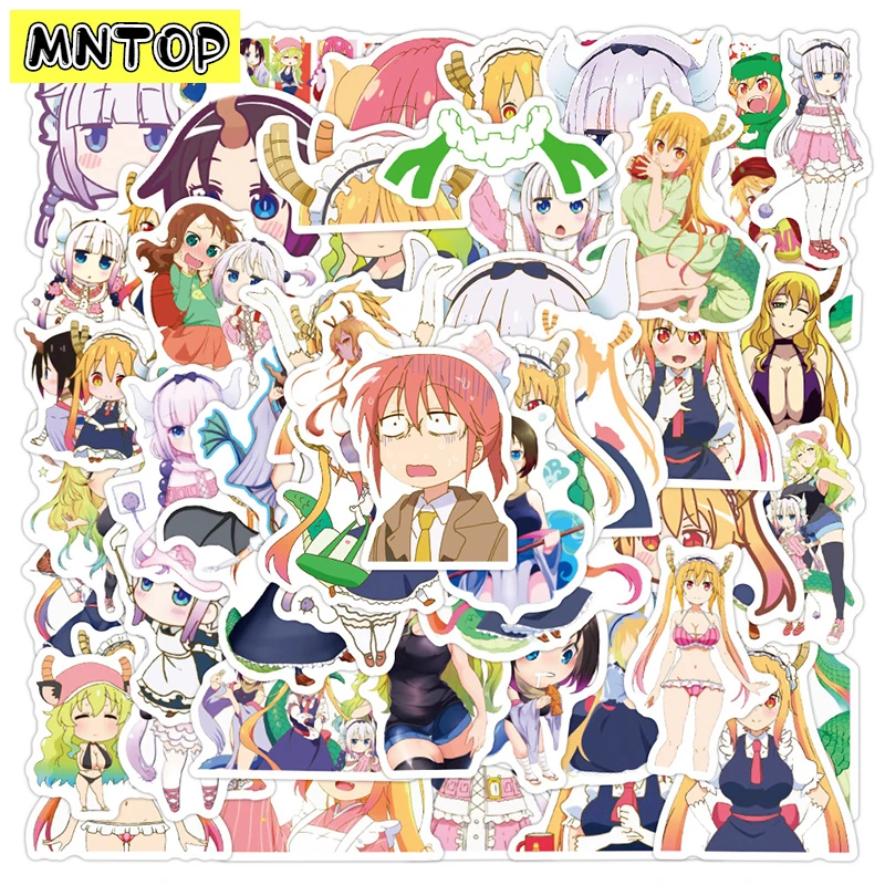 10/30/50Pcs/set Cartoon Anime Miss Kobayashi