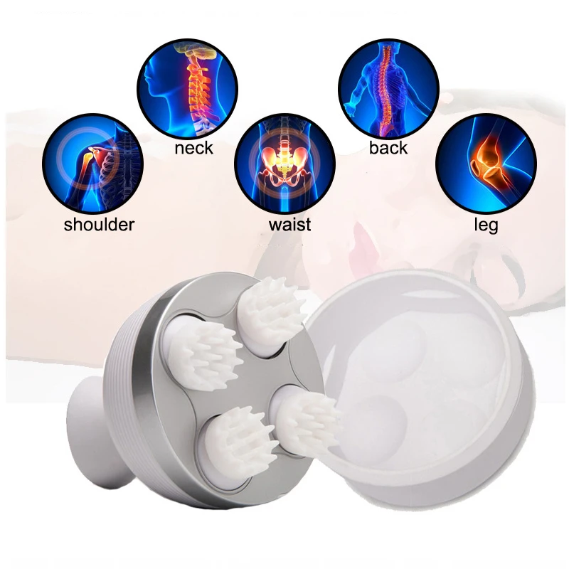 Waterproof Head Massager Electric Vibrating Scalp Body Deep Massage Migraine Relief Prevent Hair Loss Relieve Stress Health Care | Красота и