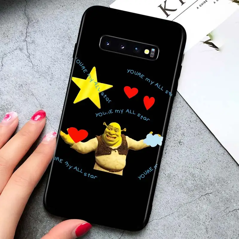 

Movie Shrek Love for Samsung Galaxy S21 Ultra Plus Note 20 10 9 8 S10 S9 S8 S7 S6 Edge Plus Black Phone Case