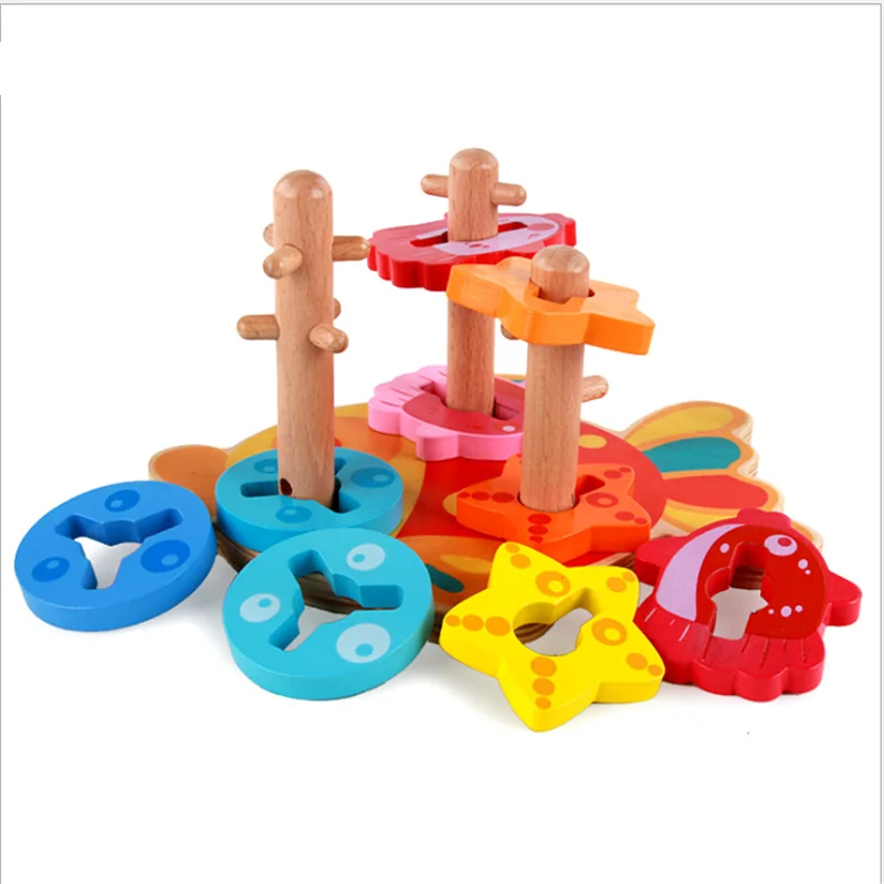 Детские Игрушки для развития мозга, Геометрическая сортировочная доска, деревянные блоки, детские развивающие игрушки, строительные блоки,... от AliExpress WW