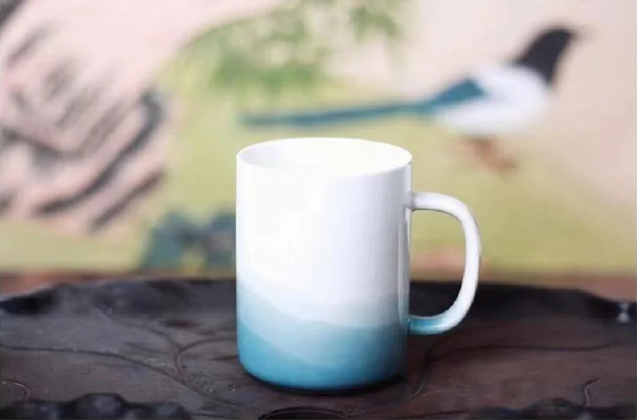 Большие чайные керамические кружки с милым 3d-рисунком перемешивающие крышки в