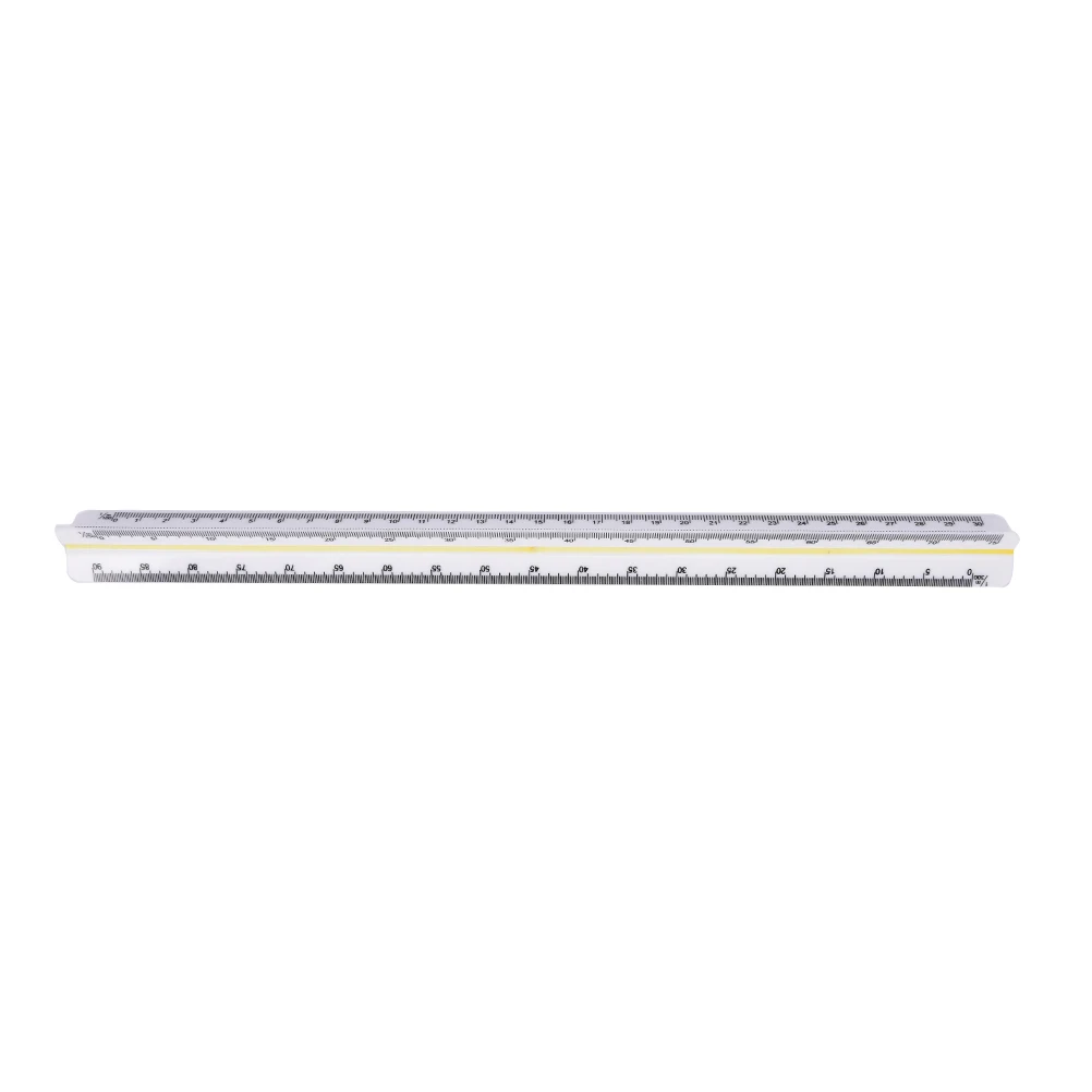 

300mm 1:100~1:500Triangular Metric Scale Ruler For Engineer 12.6'' Office School Accessories Supplies Stationery
