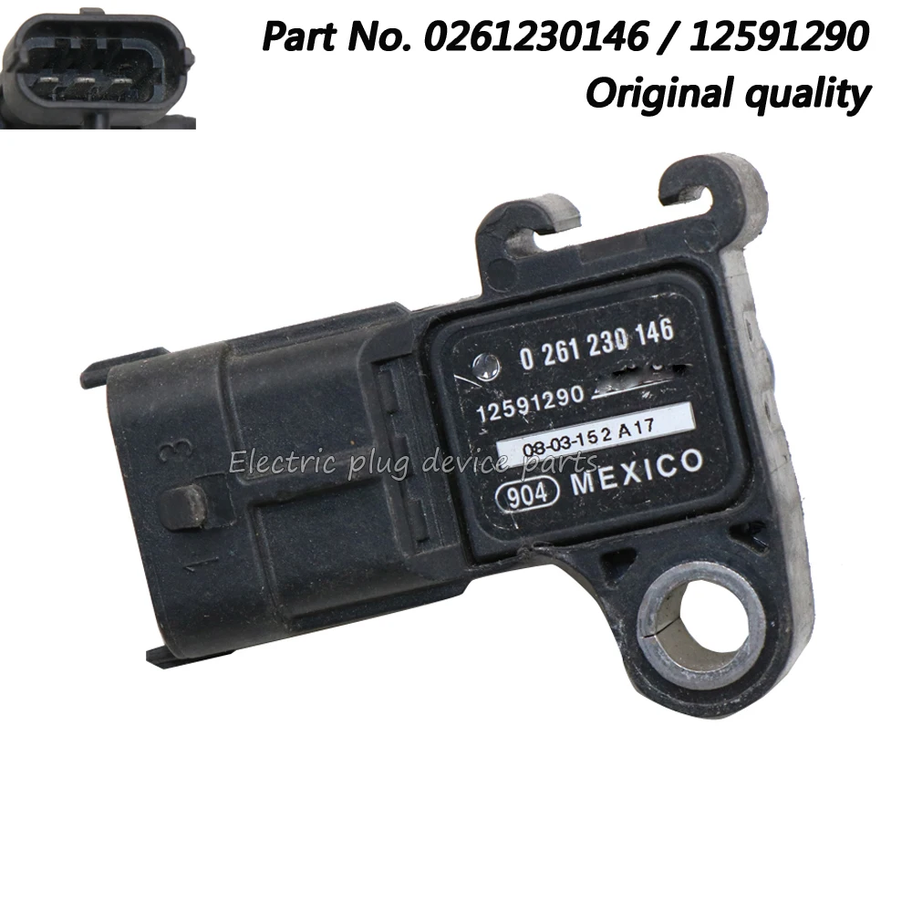 OE# 12591290 Manifold Absolute Pressure Sensor MAP for Buick Cadillac Chevrolet GMC 55573248 213-3842 93192107 12644228
