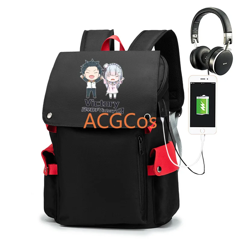 Рюкзак из ткани Оксфорд для косплея ранец на плечо студентов и школ сумка