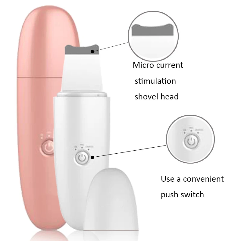 Ультразвуковая машина для очистки кожи лица скруббер удаления грязи и черных