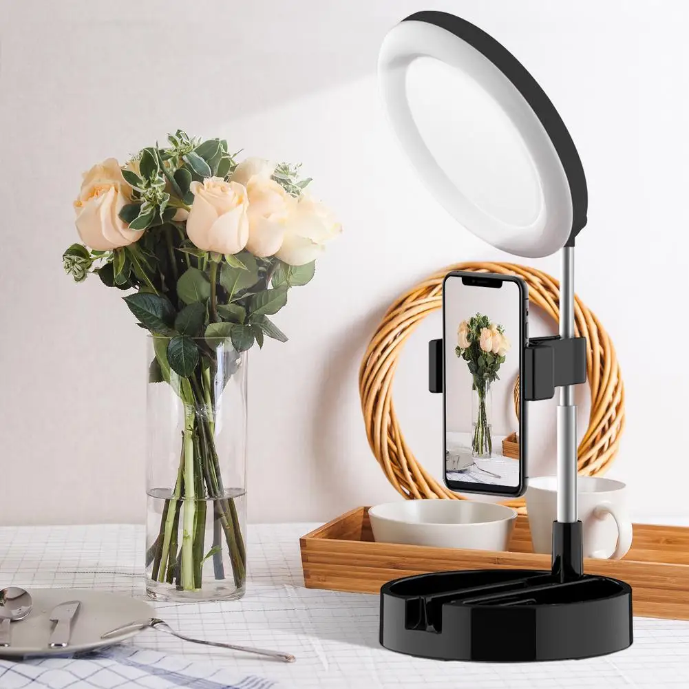 Светодиодный светильник с подставкой и держателем для телефона Регулируемый