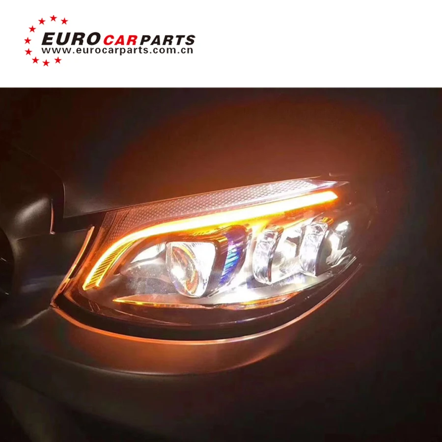 Налобный фонарь w205 C300 светодиодный для C180 C200 C260 2019 год|Обвесы| |