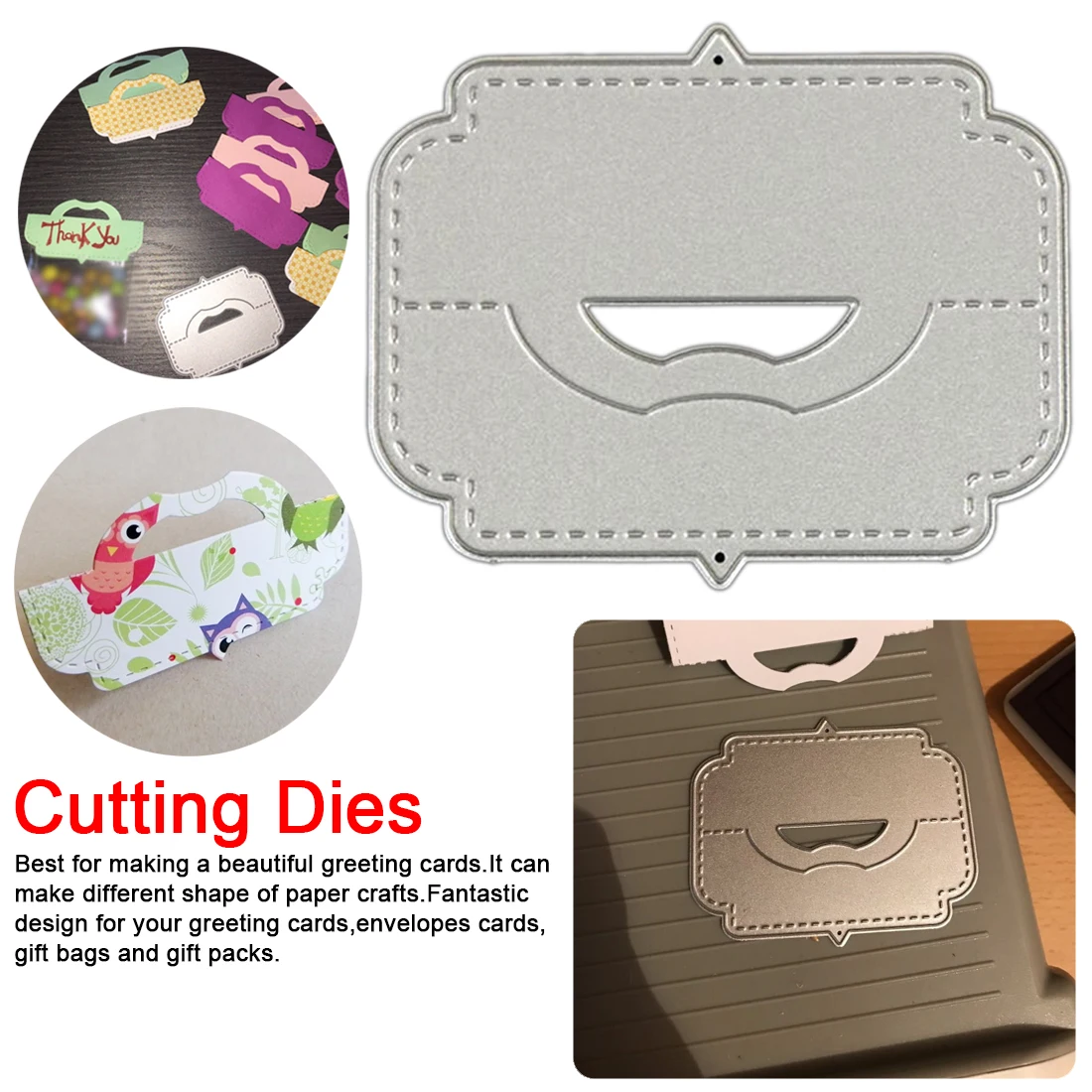 1 шт. Подарочная коробка для карт Сумка с верхним наконечником металлические