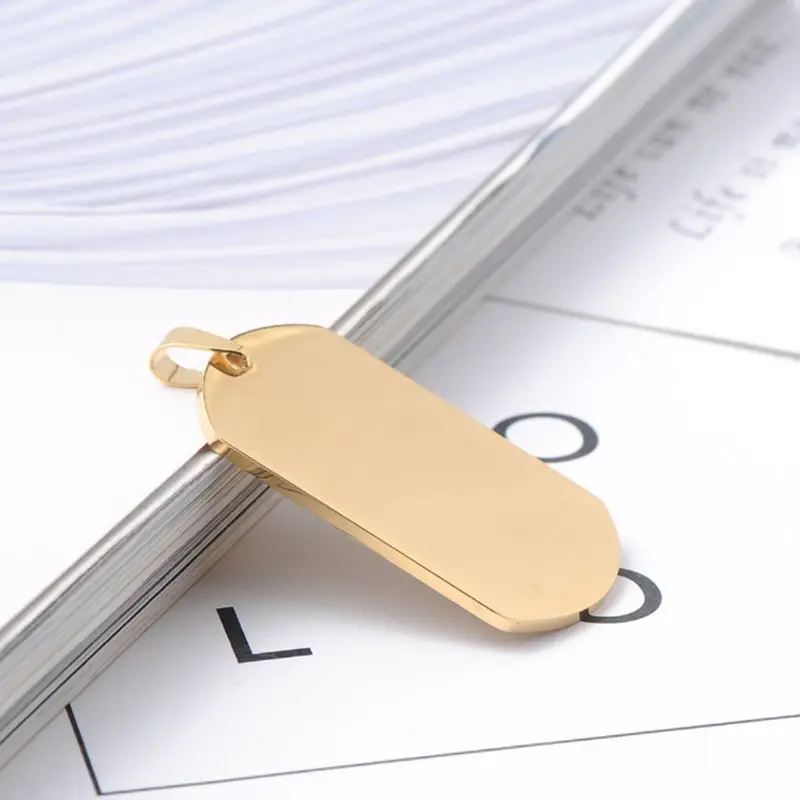 В стиле милитари ID Нержавеющая сталь название незаполненные бирки на ошейник