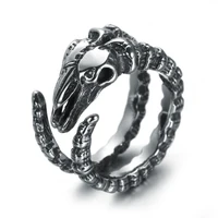 men stainless steel rings satan baphomet goat devil demon ring vintage jewelry size 8 13