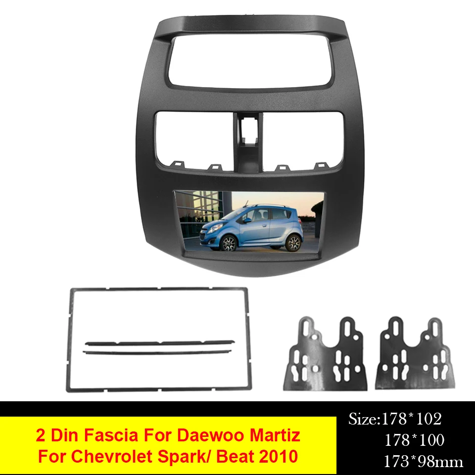Автомобильная рама для DVD и радиоприемника 2DIN рамка Daewoo marshz/Chevrolet Spark/ Beat 2009 +
