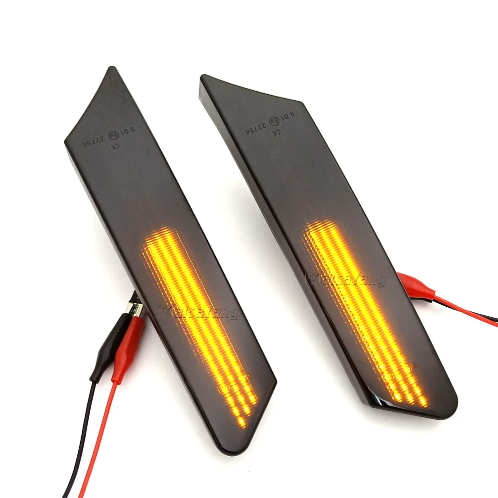 2X светодиодсветодиодный динамические поворотники боковые габаритные огни для
