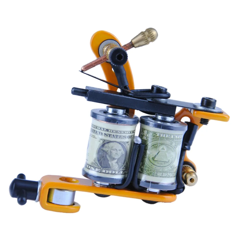 Полный комплект татуировки 2 тату машины пистолет черные чернила набор питания