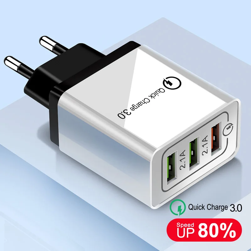 С изображением Олафа, 18 Вт Quick Charge 3,0 EU/US 5V 3A быстрой зарядки USB ЗУ для мобильного телефона для iphone huawei samsung Xiaomi LG путешествия Зарядное устройство