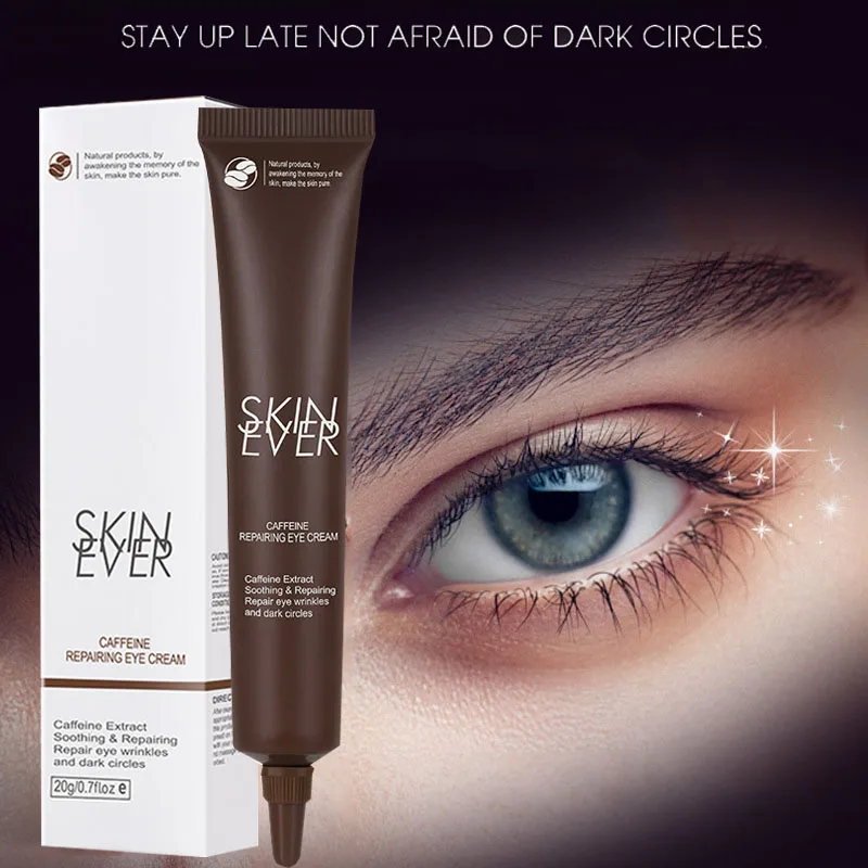 

SKIN EVER Caffeine Remove Dark Circles Eye Cream Anti Wrinkle Remove Fine Lines Eye Bags Relieve Puffiness Moisturizer Skin Care