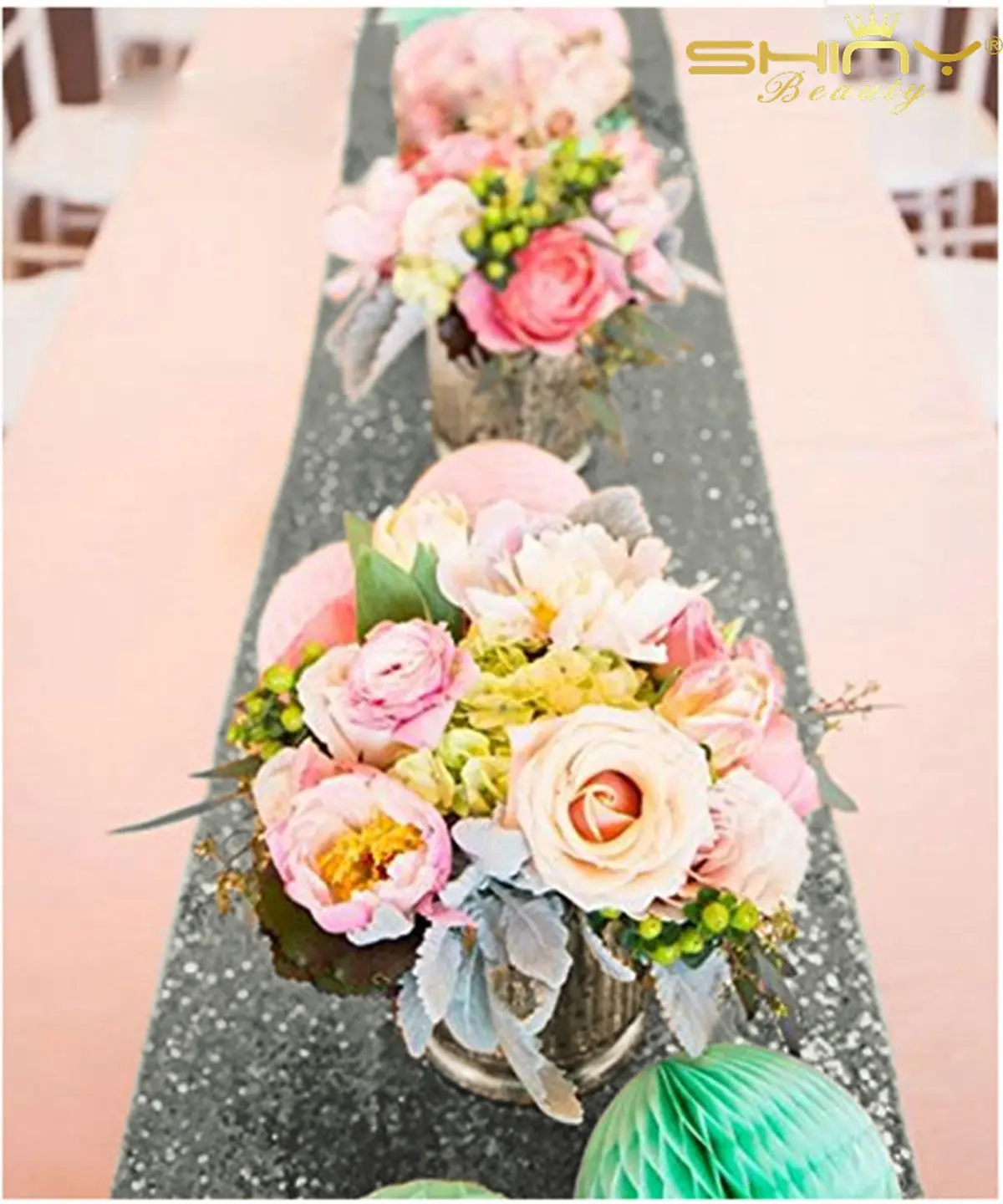 35x300 см блесток настольная дорожка современный домашний декоративный столик s