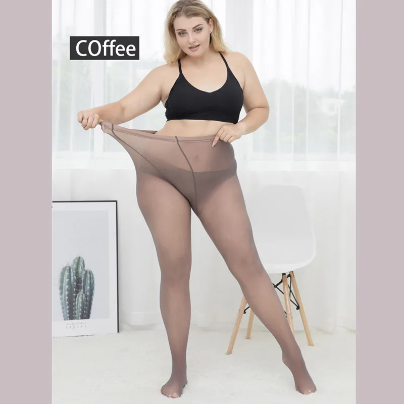 Супер эластичный магический колготки размера плюс осень прозрачные эластичные