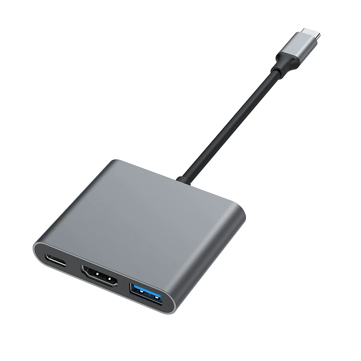 

Type-C USB3.1 to HDMI 3-in-1 docking station USB + PD power converter docking station