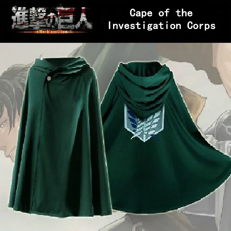 Attacking Giant Anime Cosplay Costumes Cloak Investigation Corps Captain's Allen Wings of Freedom New Halloween |