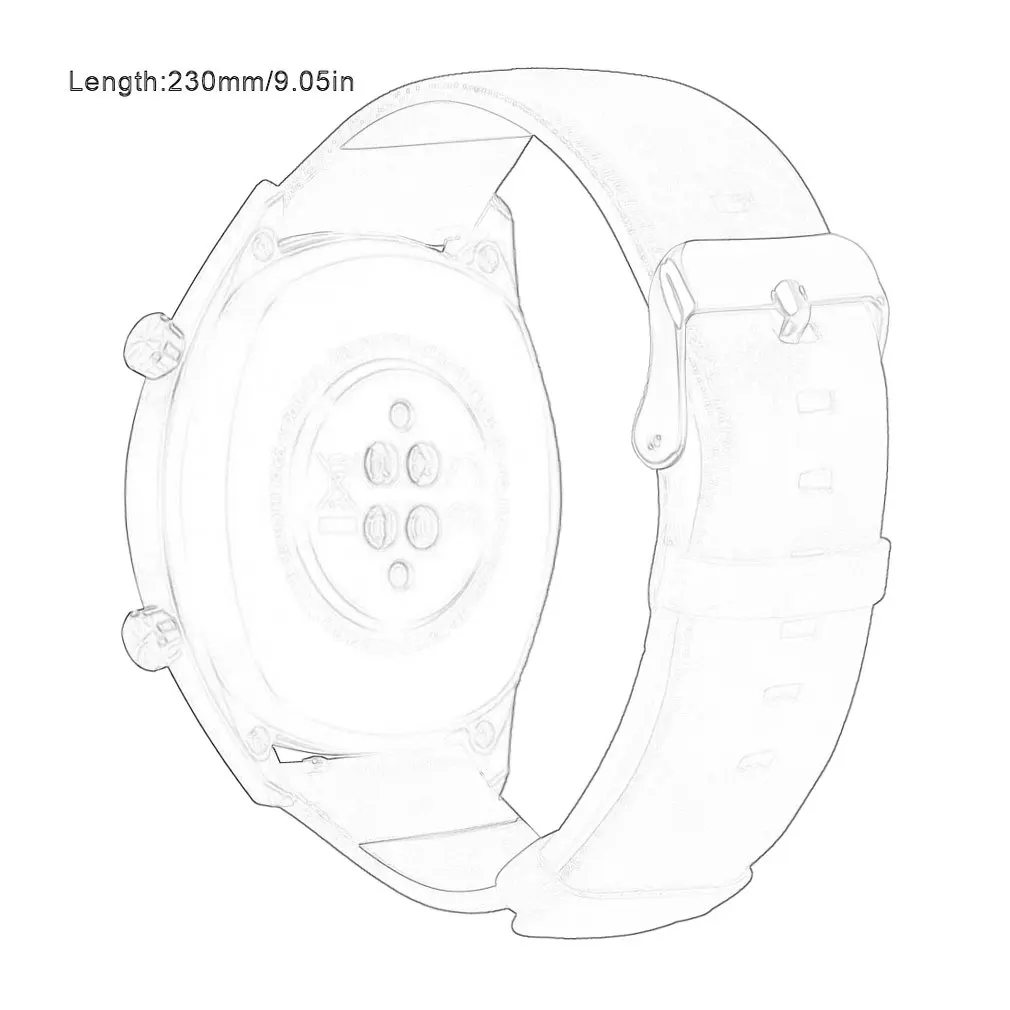 Верхний слой кожаный ремешок для huawei Watch GT Ticwatch Pro на запястье браслет цепочке