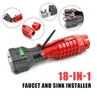 Складной гаечный ключ для кухни и ванной комнаты 18 в 1, бытовой инструмент для ремонта смесителя и раковины, портативный инструмент для установки нагревателя воды
