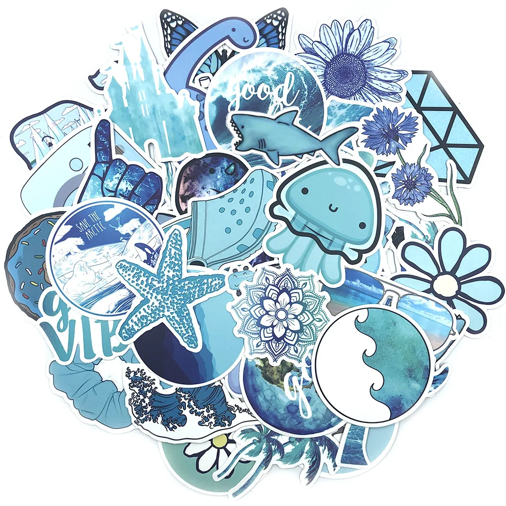 53 шт./компл. наклейка для багажа скейтборда автомобиля мотоцикла граффити